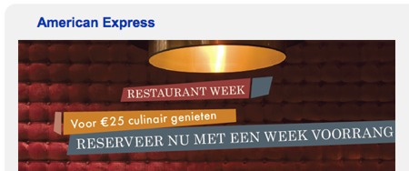 restaurant week amsterdam amercian express